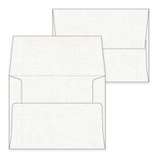 A2 White Linen Envelopes